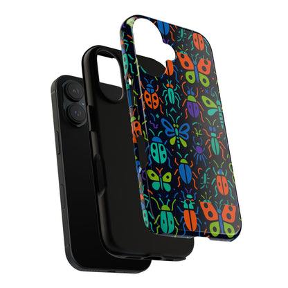 Vibrant 3D Insect Phone Case Colourful Stylish Protective Cover Unique Design for Men and Women Compatible with iPhone 13, 14, 15 & 16 – all models including Pro, Pro Max & Plus