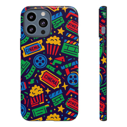 Vibrant Multicolour Cinema-Themed 3D Wrap Protective Phone Case for Self-Expression Stylish Protection Compatible with iPhone 13, 14, 15 & 16 – all models including Pro, Pro Max & Plus
