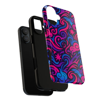 Vibrant 3D Abstract Swirl Phone Case for Creative Individuals – Stylish Protection for Smartphones Compatible with iPhone 13, 14, 15 & 16 – all models including Pro, Pro Max & Plus