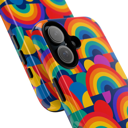 Multicolour Rainbow Design Protective Phone Case – Stylish 3D Wrap Finish for Unique Expression – Compatible with iPhone 13, 14, 15 & 16 – All Models Including Pro, Pro Max & Plus