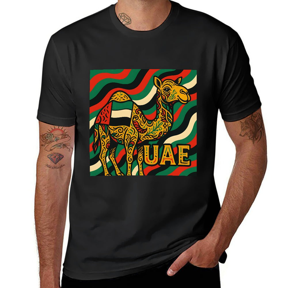 men's 100% cotton unisex short sleeve t-shirt with unique double-sided print comfortable fitness and leisure tee gift for him casual wear stylish design breathable soft material