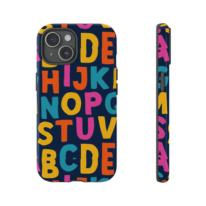 Multicolour Alphabet 3D Wrap Protective Phone Case for Unique Style and Playful Expression Compatible with iPhone 13, 14, 15 & 16 – All Models Including Pro, Pro Max & Plus
