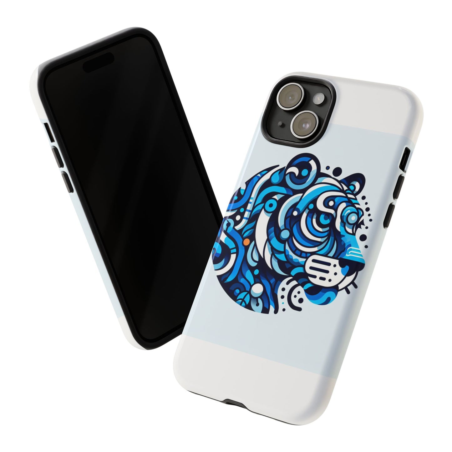 vibrant 3d wrap protective phone case with unique blue lion design for stylish expression and fun accessories compatible with iphone 13, 14, 15 & 16 – all models including pro, pro max & plus