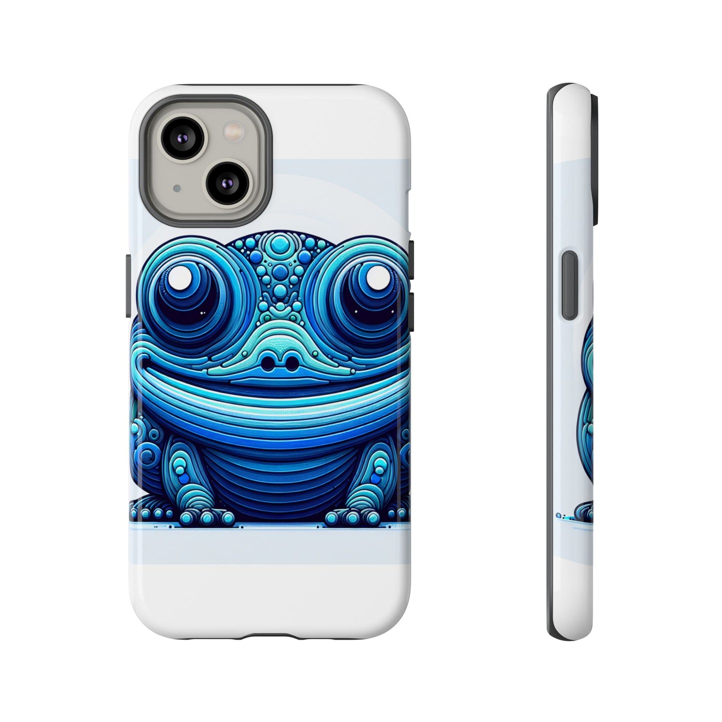 vibrant 3d animal-inspired phone case in blue for stylish protection and unique expression compatible with iphone 13, 14, 15 & 16 – all models including pro, pro max & plus