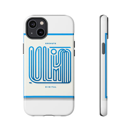 Vibrant 3D Wrap Phone Case in Blue Alphabet Design for Stylish Protection Compatible with iPhone 13, 14, 15 & 16 – All Models Including Pro, Pro Max & Plus