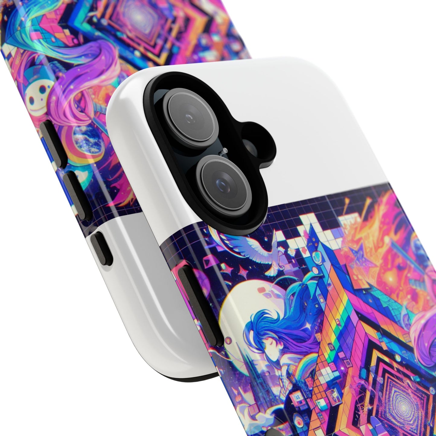 no cap just facts 3d wrap protective phone case for anime lovers, durable shock absorption, uv protected, stylish accessory for men and women