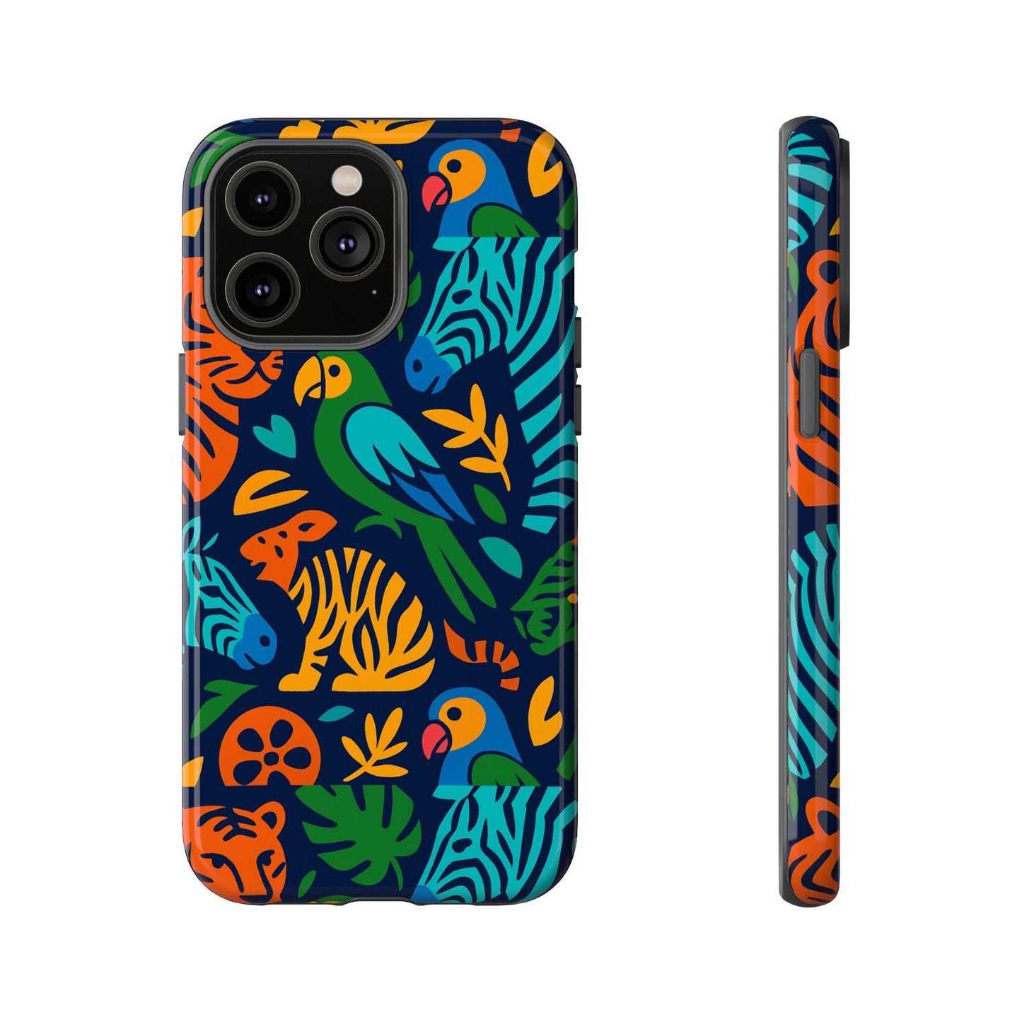 vibrant 3d animal print phone case for stylish protection – unique accessory for men and women compatible with iphone 13, 14, 15 & 16 – all models including pro, pro max & plus