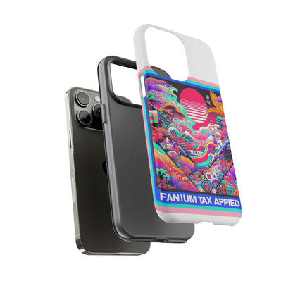 Fanum Tax Applied Protective Phone Case, 3D Wrap Design, Durable Silicone Liner, UV Protected, Shock Absorbing, Fun Anime and Comic Style, Ideal Gift for Tech Enthusiasts