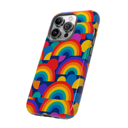 Multicolour Rainbow Design Protective Phone Case – Stylish 3D Wrap Finish for Unique Expression – Compatible with iPhone 13, 14, 15 & 16 – All Models Including Pro, Pro Max & Plus