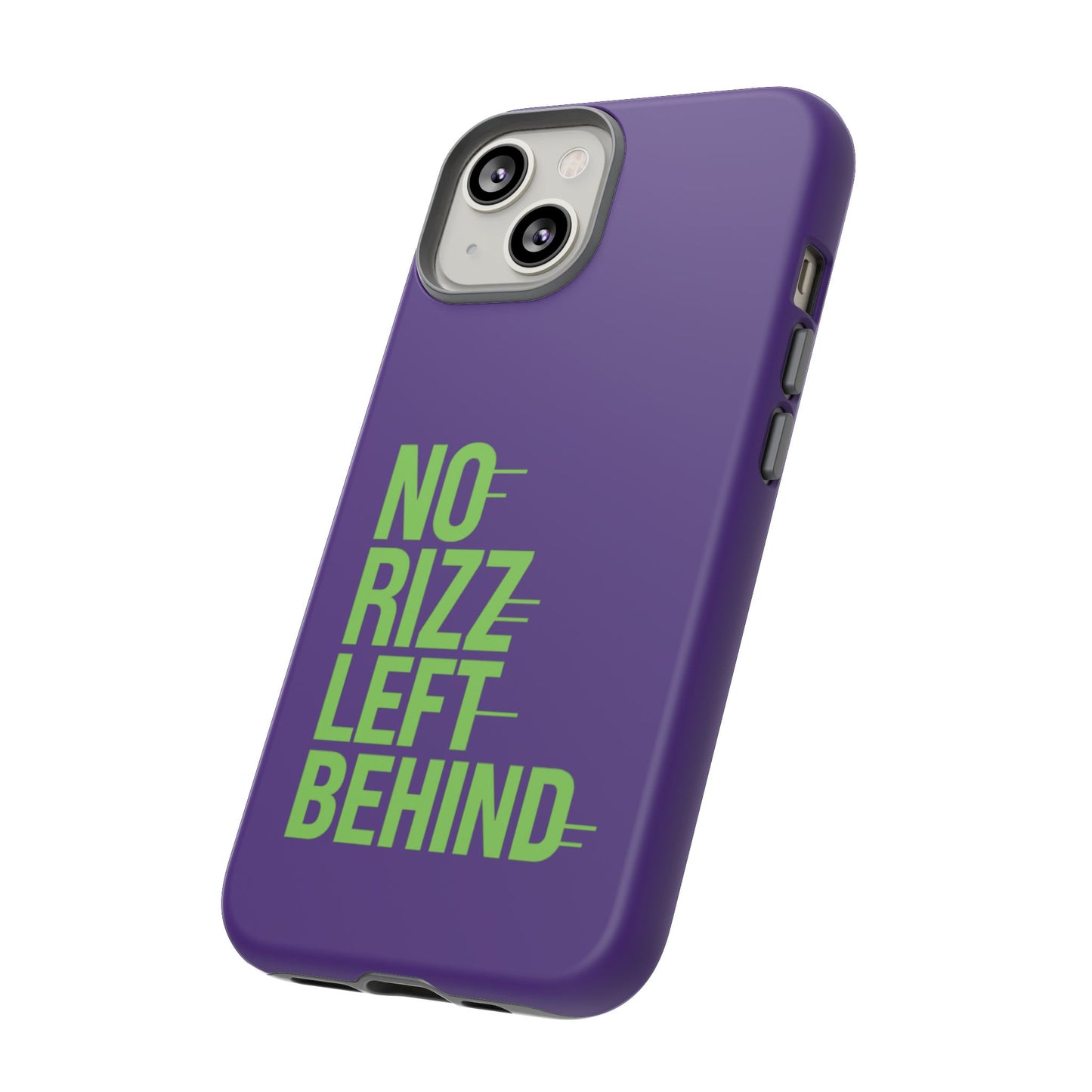 tough phone case - no rizz left behind - durable, stylish protection for active lifestyles - impact-resistant, dual layer, shock-absorbing tpu - perfect gift for tech lovers