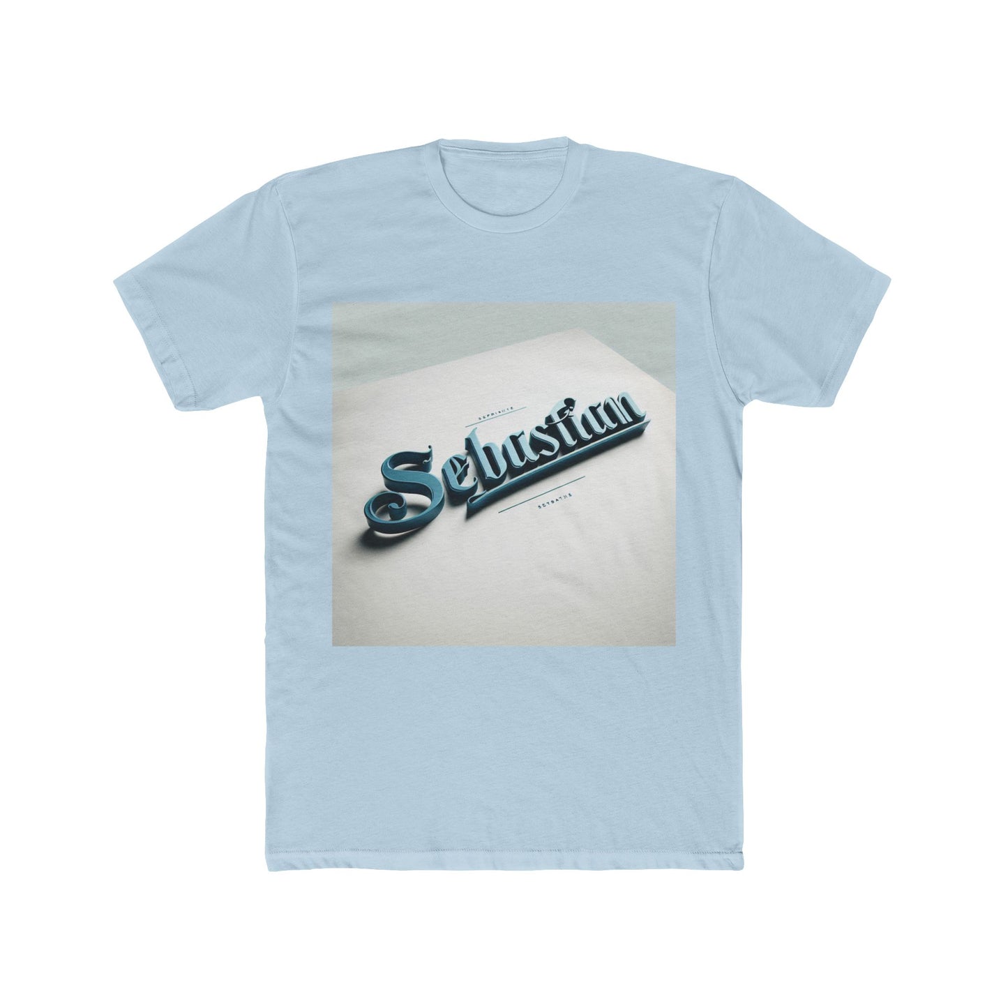 alphabet unisex t-shirt – stylish blue 50 design, casual wear for all ages, premium quality comfort, perfect unisex t-shirt