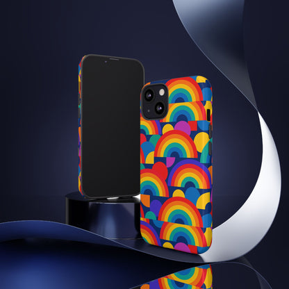 Multicolour Rainbow Design Protective Phone Case – Stylish 3D Wrap Finish for Unique Expression – Compatible with iPhone 13, 14, 15 & 16 – All Models Including Pro, Pro Max & Plus