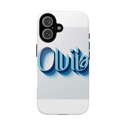 Vibrant 3D Typography Phone Case in Blue for Stylish Protection – Unique Accessory for Self-Expression Compatible with iPhone 13, 14, 15 & 16 – All Models Including Pro, Pro Max & Plus