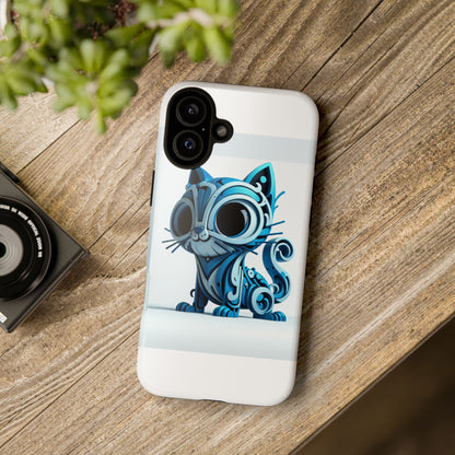 Vibrant 3D Cat Design Phone Case – Playful Protection Accessory for Self-Expression – Compatible with iPhone 13, 14, 15 & 16 – all models including Pro, Pro Max & Plus