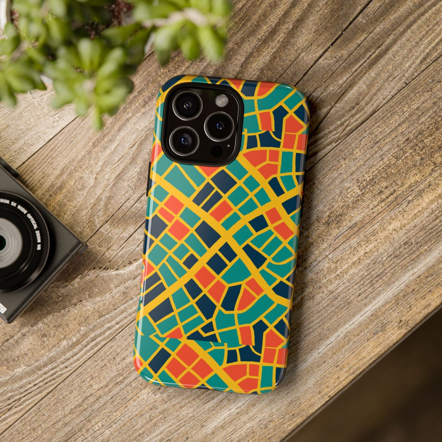multicolour geometric 3d wrap protective phone case stylish accessory for men and women vibrant design ideal for unique expression compatible with iphone 13, 14, 15 & 16 – all models including pro, pro max & plus