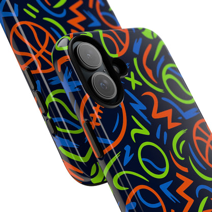 Vibrant 3D Wrap Protective Phone Case with Colourful Sports Design for Unique Style and Expression Compatible with iPhone 13, 14, 15 & 16 – all models including Pro, Pro Max & Plus