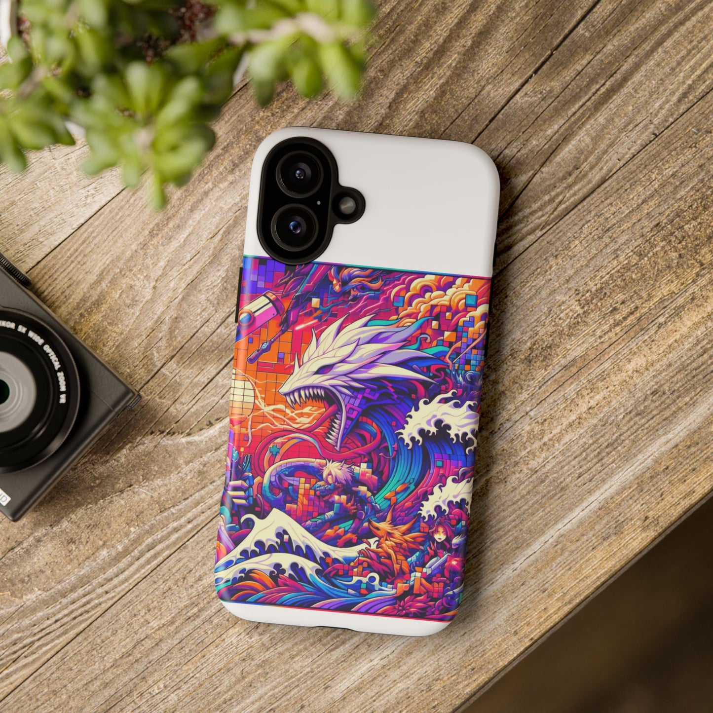 whopper whopper sigma stopper protective phone case 3d wrap, durable shock absorption, uv protection, stylish anime design for men and women