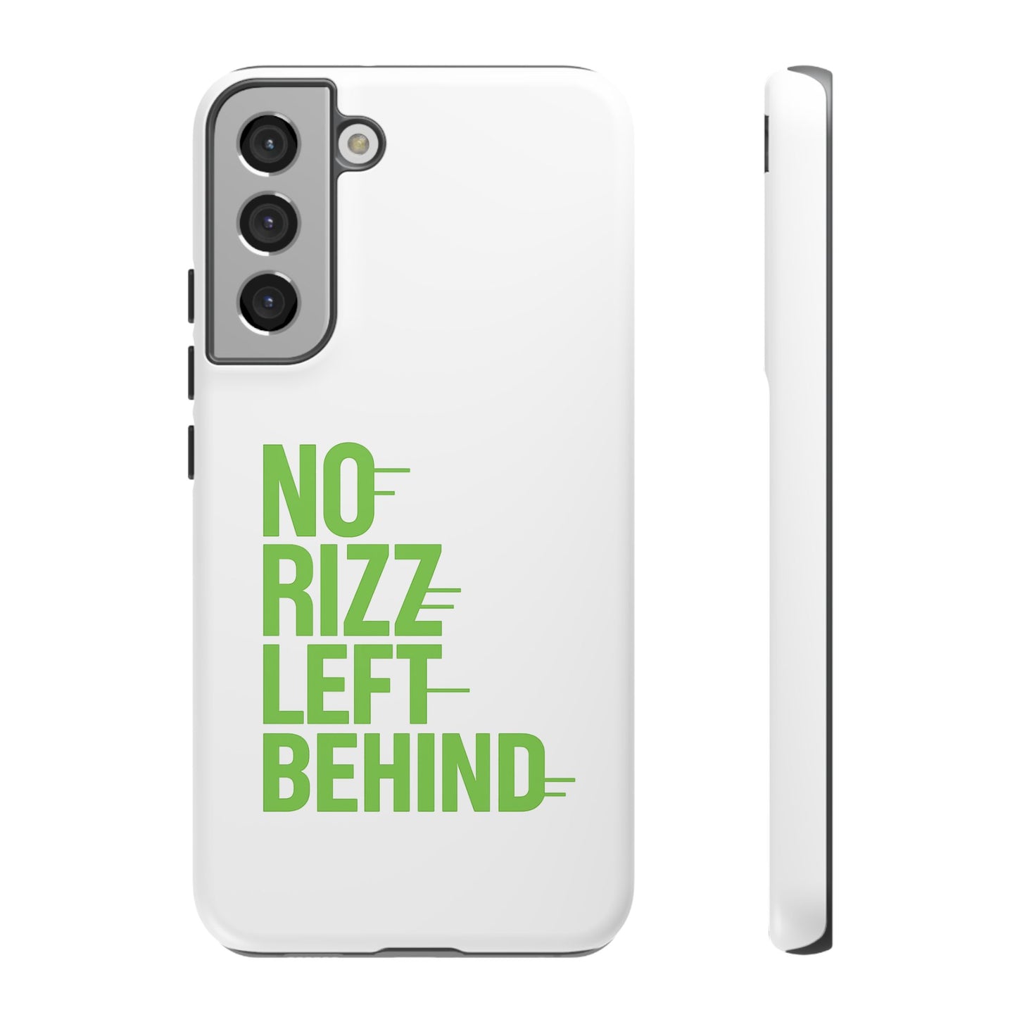 copy of tough cases - no rizz left behind phone case for ultimate protection and style, impact-resistant, dual layer, vibrant design, perfect gift for adults