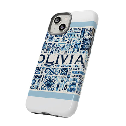 Vibrant 3D Wrap Protective Phone Case in Blue Floral Design for Stylish Protection Compatible with iPhone 13, 14, 15 & 16 – all models including Pro, Pro Max & Plus