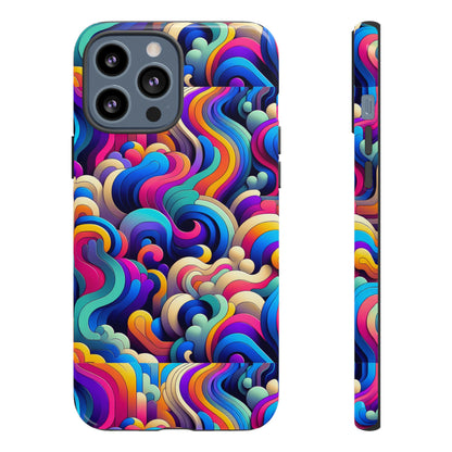 Pink Pattern Image 9 Phone Case with 3D Wrap and Shock Protection for Smartphones