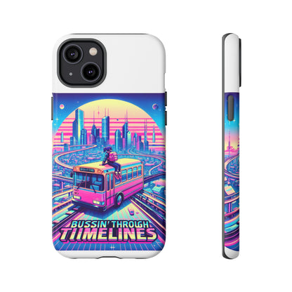 Bussin Through Timelines Protective Phone Case for Anime Lovers, Durable 3D Wrap Design, Shock Absorbent TPU Silicone, UV Protected, Stylish Accessory for Smartphones