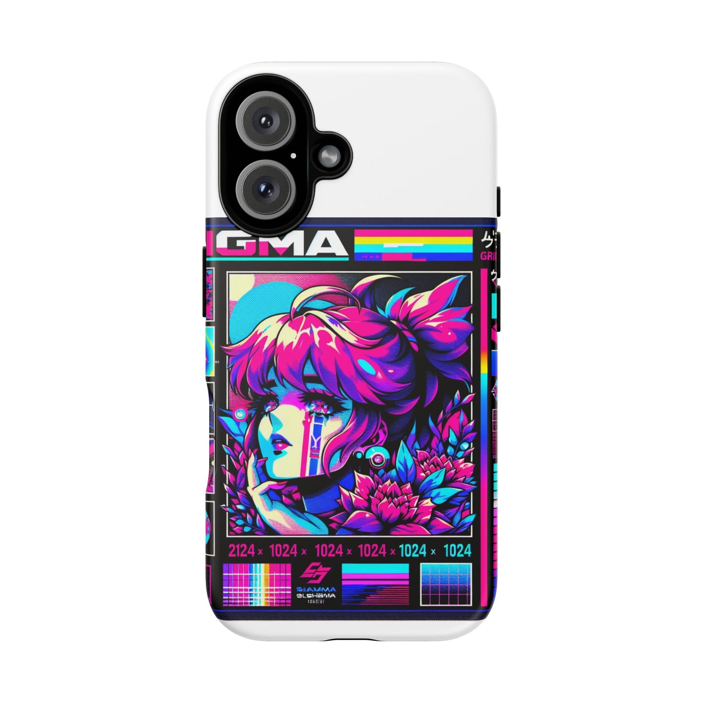 sigma grindset 3d wrap protective phone case for anime lovers, durable shock absorption, uv protected, stylish accessory for unique self-expression