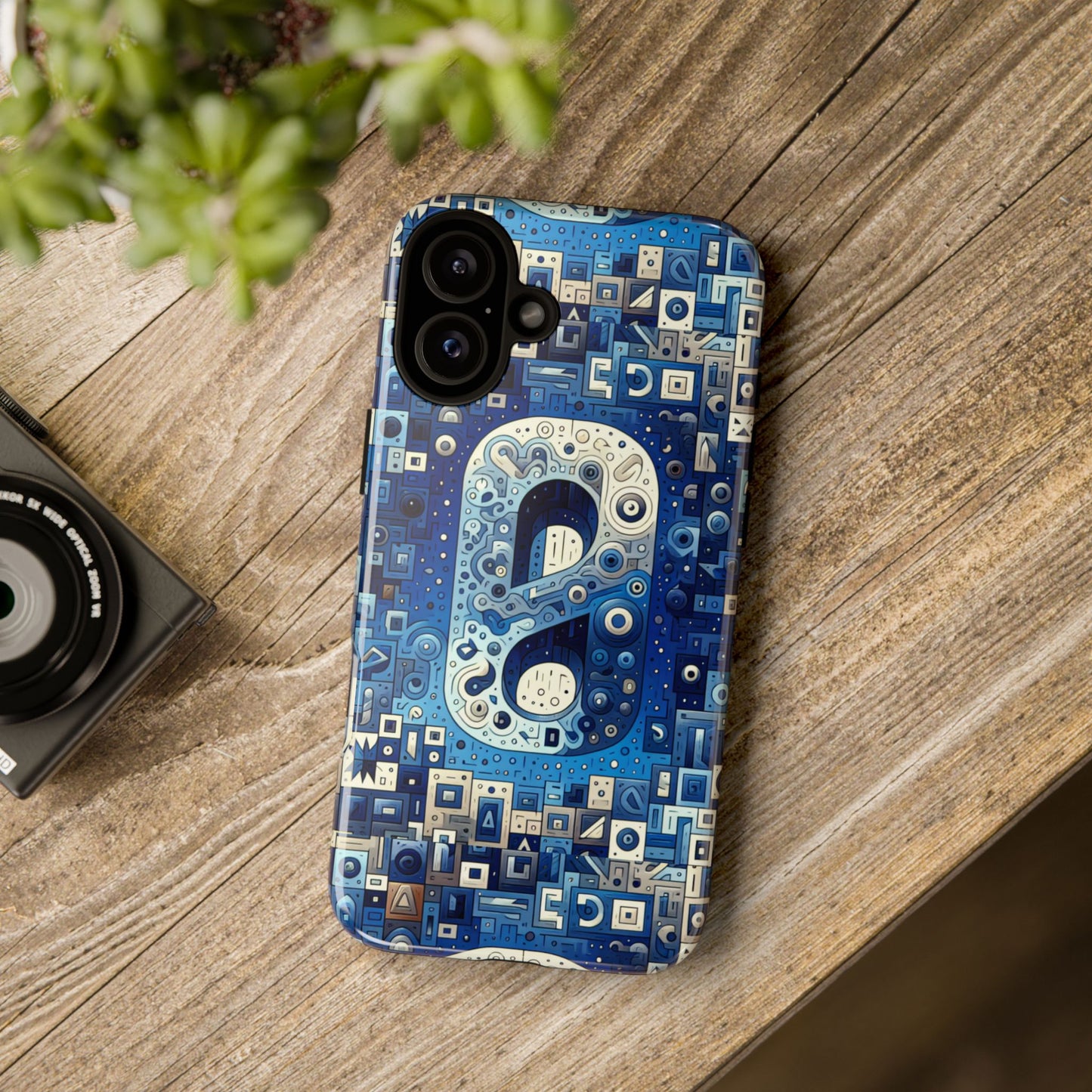 blue alphabet a phone case for mobile phones durable shockproof tpu cover with 3d wrap design for kids and teens