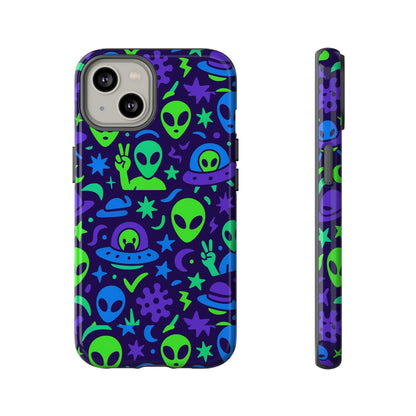 Multicolour Alien 3D Wrap Protective Phone Case, Playful Anime Design for Unisex Self-Expression, Stylish Protection, Compatible with iPhone 13, 14, 15 & 16 – all models including Pro, Pro Max & Plus