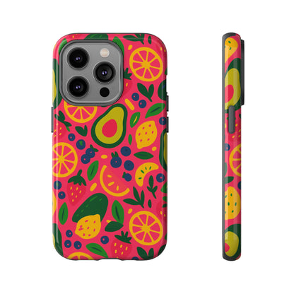 Vibrant 3D Fruit Pattern Protective Phone Case - Playful Accessory for Individuality and Stylish Protection Compatible with iPhone 13, 14, 15 & 16 – all models including Pro, Pro Max & Plus