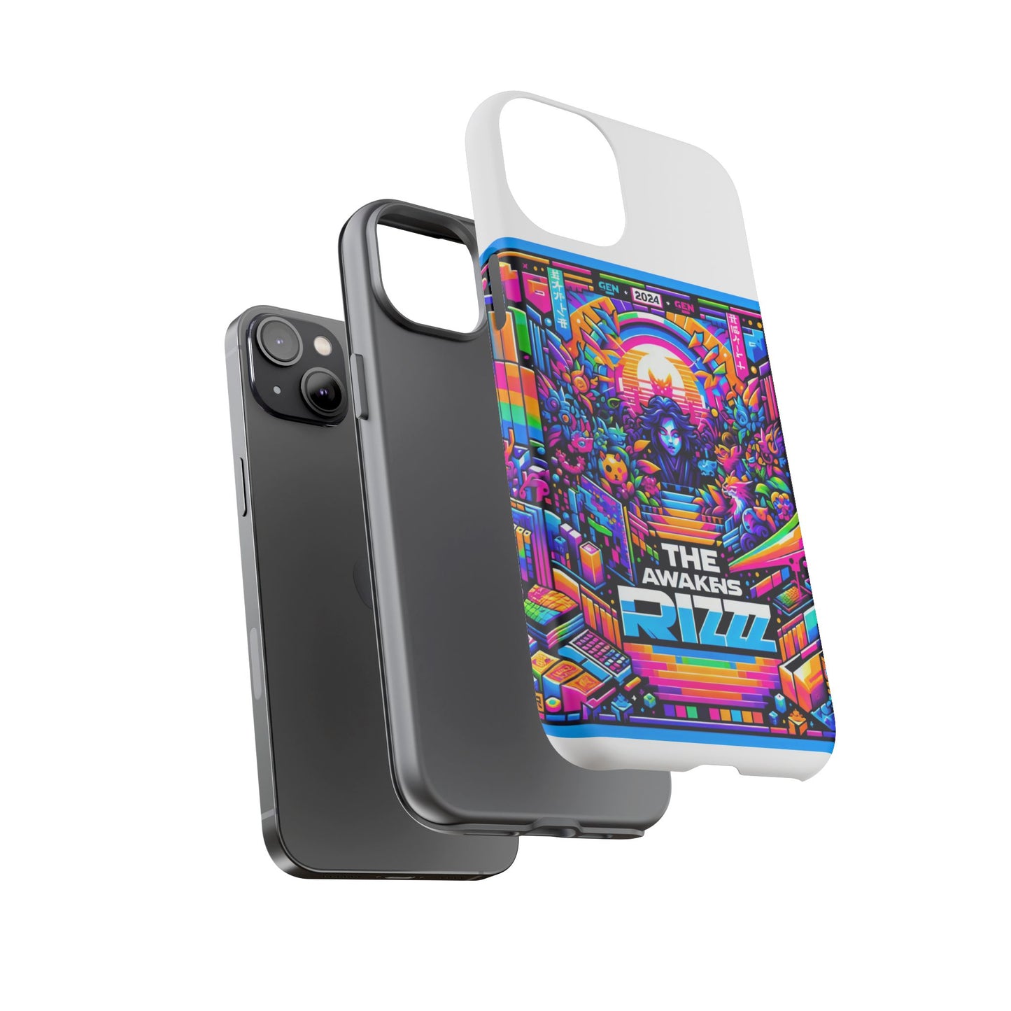 the rizz awakens 3d wrap protective phone case for anime and comic lovers