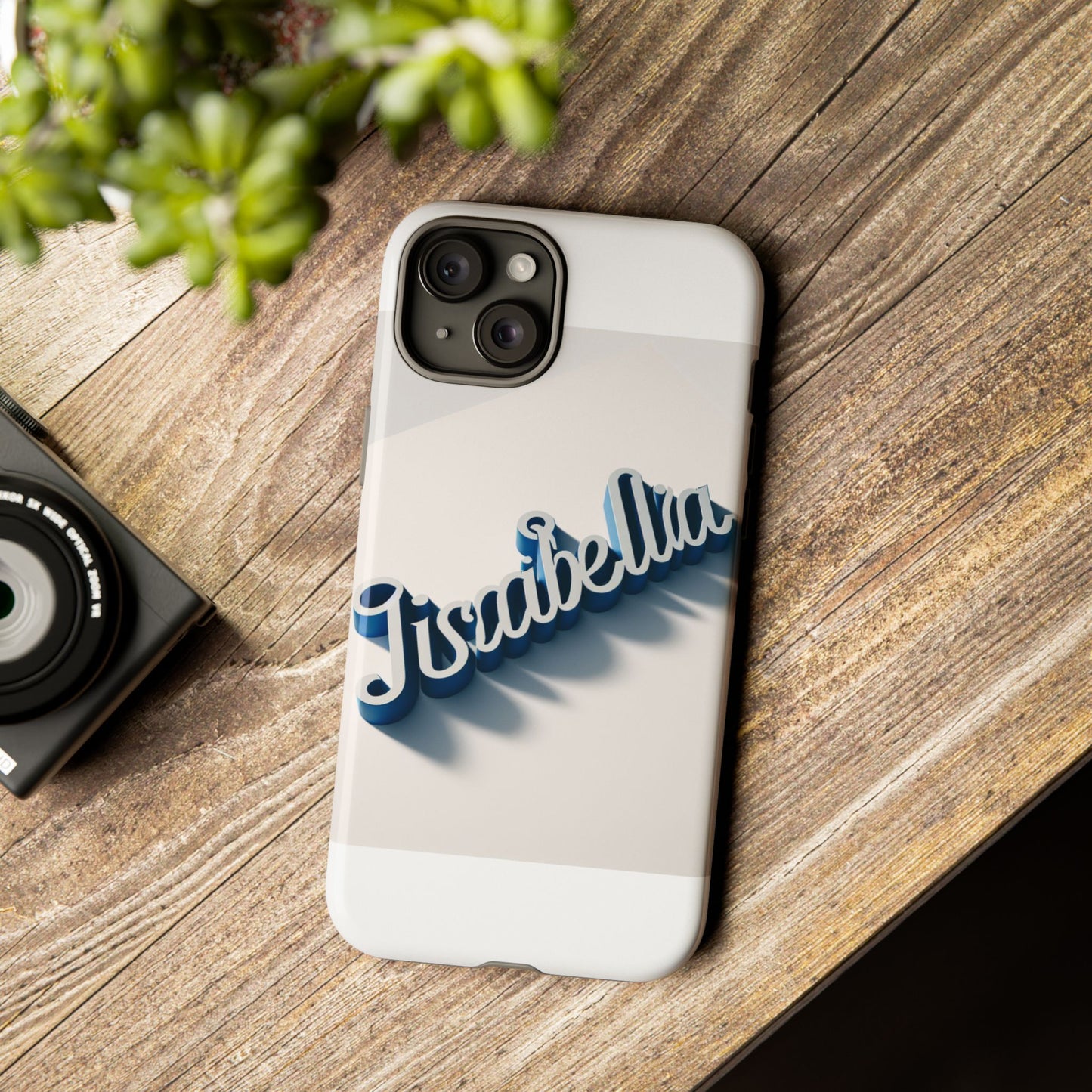 vibrant 3d alphabet design protective phone case in blue for unique style and self-expression compatible with iphone 13, 14, 15 & 16 – all models including pro, pro max & plus