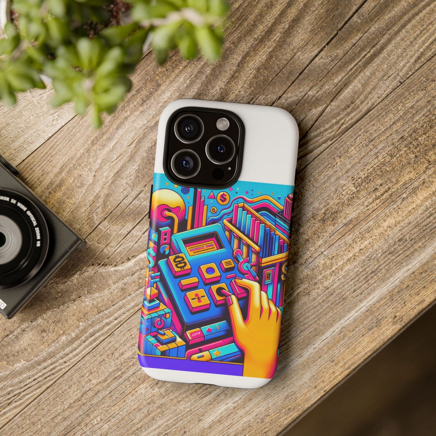 fantum finance dept protective phone case, 3d wrap design, durable silicone liner, uv protected, ideal gift for tech enthusiasts and anime lovers