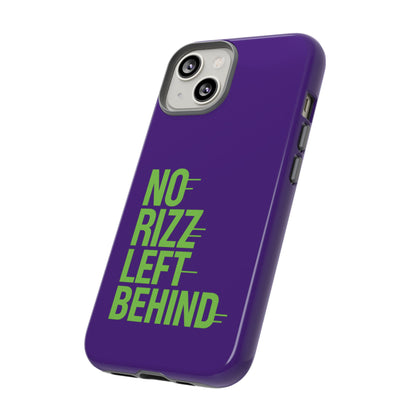 Tough Phone Case - No Rizz Left Behind - Durable, Stylish Protection for Active Lifestyles - Impact-Resistant, Dual Layer, Shock-Absorbing TPU - Perfect Gift for Tech Lovers