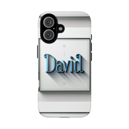 David Blue Anime Comic Style Shockproof Phone Case for Men Women Durable Protective Cover with 3D Wrap Design