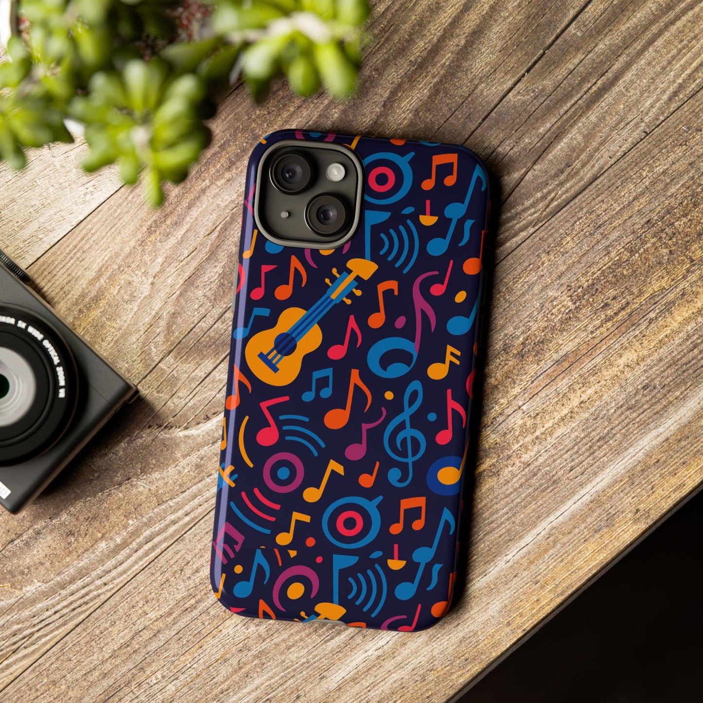 vibrant 3d music design protective phone case for music lovers stylish accessory compatible with iphone 13, 14, 15 & 16 – all models including pro, pro max & plus