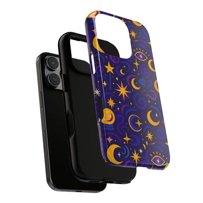 Vibrant 3D Cosmic Design Phone Case for Stylish Protection with Multicolour Stars and Swirls Compatible with iPhone 13, 14, 15 & 16 – All Models Including Pro, Pro Max & Plus