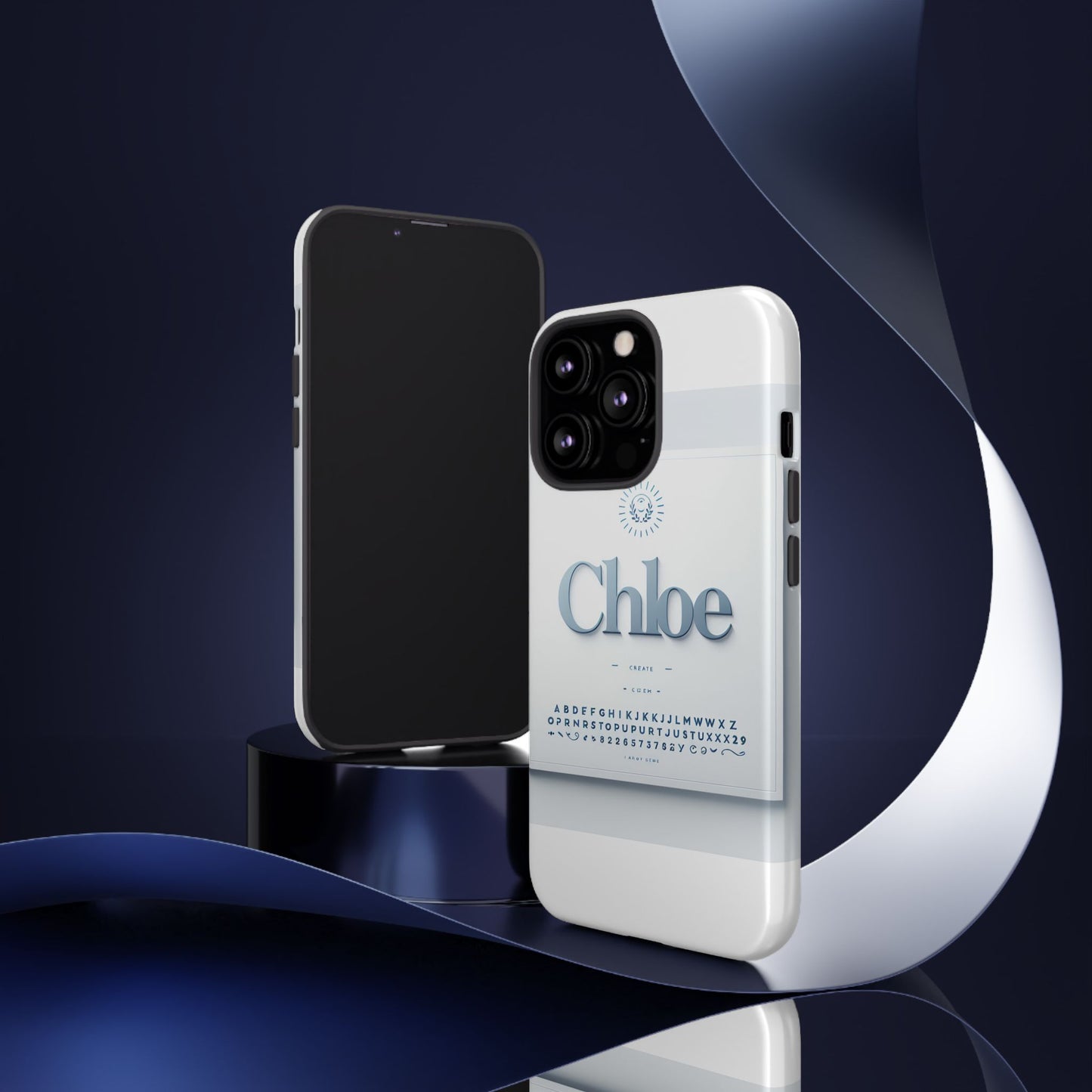 vibrant 3d protective phone case with playful blue alphabet design stylish accessory for self-expression compatible with iphone 13, 14, 15 & 16 – all models including pro, pro max & plus