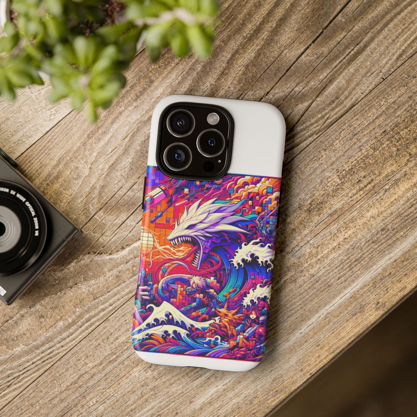 whopper whopper sigma stopper protective phone case 3d wrap, durable shock absorption, uv protection, stylish anime design for men and women