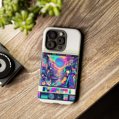 Main Character Moment Protective Phone Case, 3D Wrap Design, Durable TPU Silicone, UV Protected, Anime and Comic Inspired, Unique Gift for Tech Enthusiasts