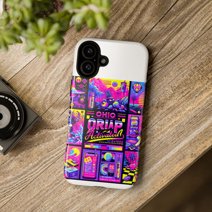 Ohio Drip Activated Protective Phone Case with 3D Wrap Design, UV Protection, Durable TPU Silicone Liner, Ideal Gift for Tech Enthusiasts and Anime Lovers