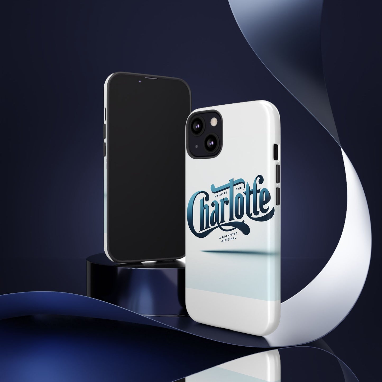 vibrant 3d wrap protective phone case in blue typography design for stylish smartphone accessories compatible with iphone 13, 14, 15 & 16 – all models including pro, pro max & plus