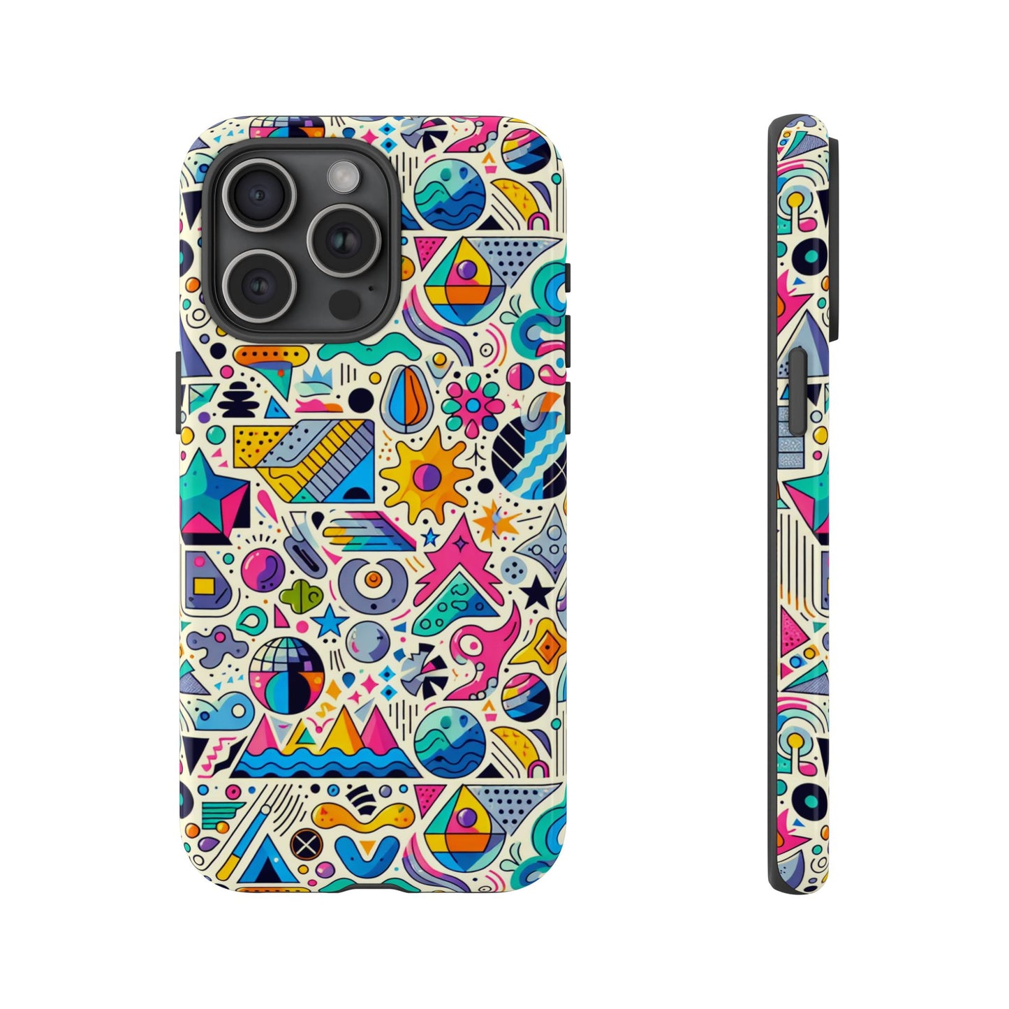 pattern image 5 vibrant shockproof phone case for anime and comic fans - stylish protective cover with 3d wrap design compatible with iphone 13, 14, 15 & 16 – all models including pro, pro max & plus
