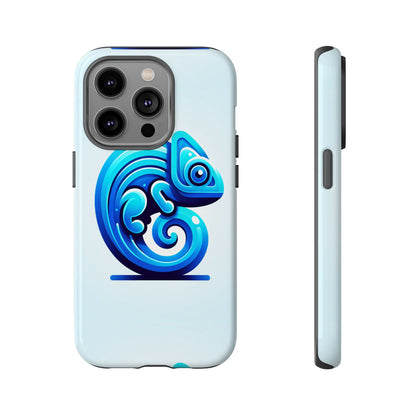 Cool Blue Animal Create 6 Phone Case with 3D Wrap Shockproof TPU Cover for Kids and Teenagers, Anime and Comic Inspired Design