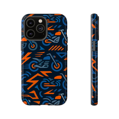 Multicolour 3D Wrap Motorcycle Protective Phone Case – Vibrant Design for Stylish Protection Compatible with iPhone 13, 14, 15 & 16 – all models including Pro, Pro Max & Plus