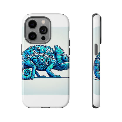 Vibrant 3D Chameleon Print Glossy Phone Case for Eye-Catching Protection Compatible with iPhone 13, 14, 15 & 16 – all models including Pro, Pro Max & Plus