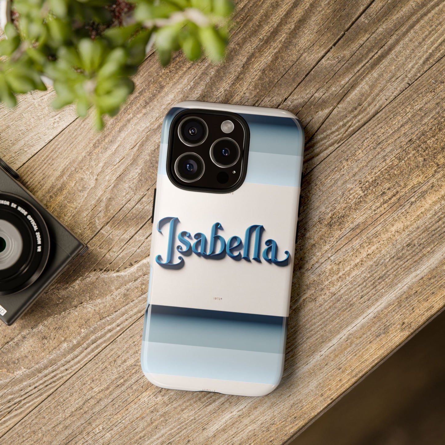 name isabella blue phone case with 3d wrap and vibrant anime inspired design for stylish protection and personalised smartphone accessory