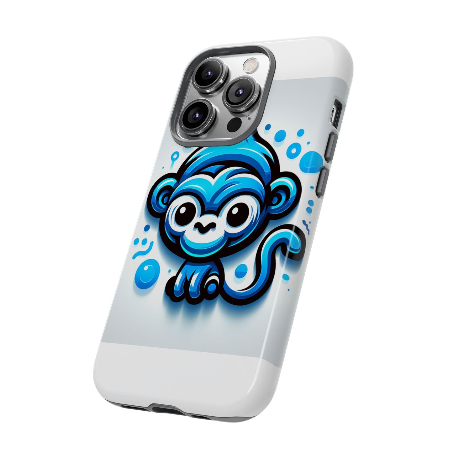 vibrant 3d wrap protective phone case with fun blue monkey design – stylish accessory for men and women – compatible with iphone 13, 14, 15 & 16 – all models including pro, pro max & plus