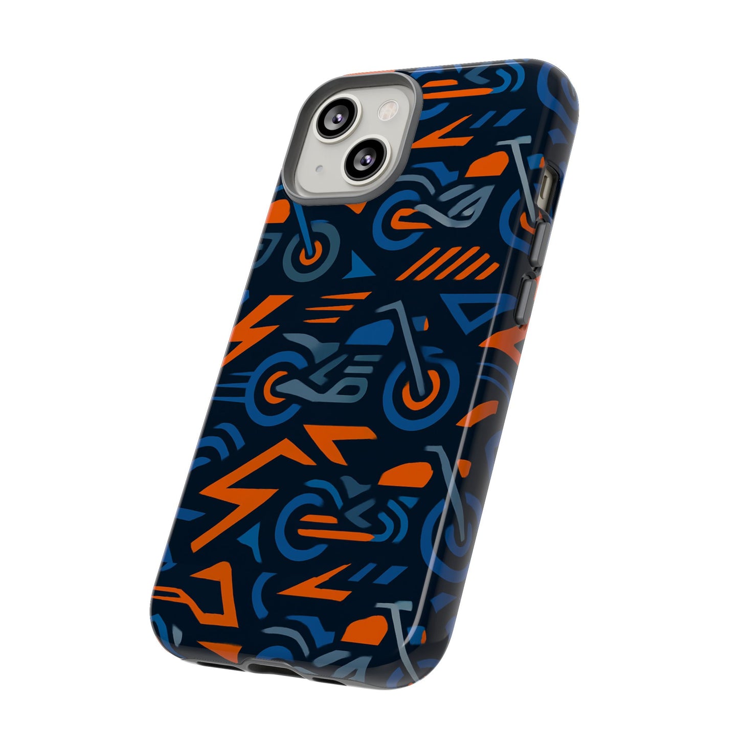multicolour 3d wrap motorcycle protective phone case – vibrant design for stylish protection compatible with iphone 13, 14, 15 & 16 – all models including pro, pro max & plus