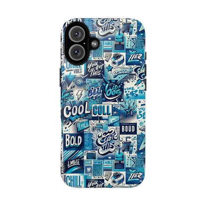 Blue Pattern Image 16 Phone Case for Smartphones with 3D Wrap Design Shock Absorption and UV Protection Stylish Anime and Comic Inspired Protective Cover