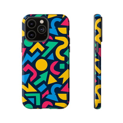 Vibrant 3D Geometric Print Phone Case for Men and Women – Stylish Protection with Multicolour Design, Compatible with iPhone 13, 14, 15 & 16 – All Models Including Pro, Pro Max & Plus